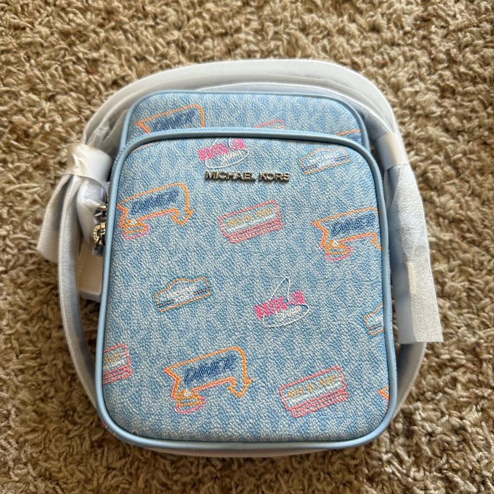 Michael Kors Blue chain Crossbody Bag